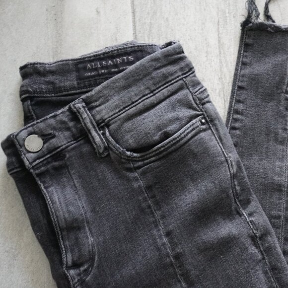 ALLSAINTS Black Jeans Women’s – Size W29 - Picture 1 of 7